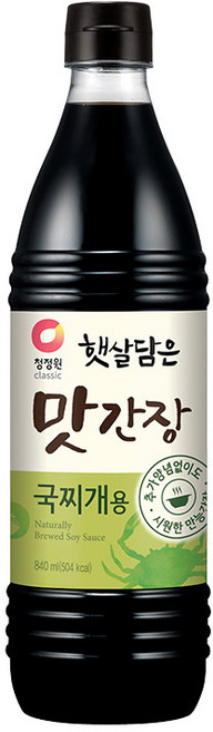 청정원 햇살담은 맛간장 국찌개용, 1개, 840ml