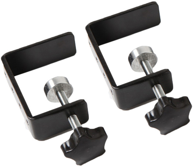 타공판닷컴 타공판용 책상거치대 7.5 x 10 x 9 cm, 2개, 블랙