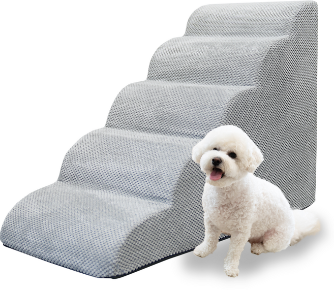 올미오펫 반려동물 구름패브릭 계단, 어반그레이, 1개