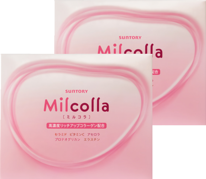 SunTORY 三得利 Milcolla 蜜露珂娜 台灣公司貨 膠原蛋白, 30包, 6.5g, 2盒