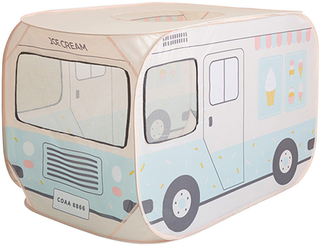 coaa-coaa 兒童冰淇淋卡車彈出式帳篷, 冰淇淋卡車, 1個