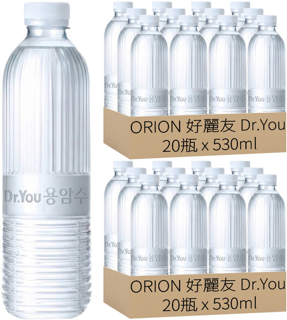 ORION 好麗友 Dr.You 無標籤濟州熔岩水, 530ml, 40瓶