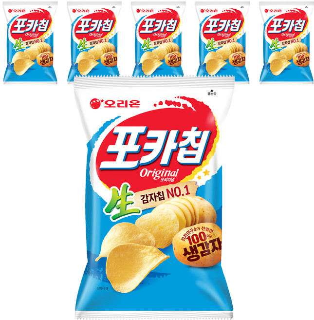 오리온 포카칩 오리지널, 137g, 6개