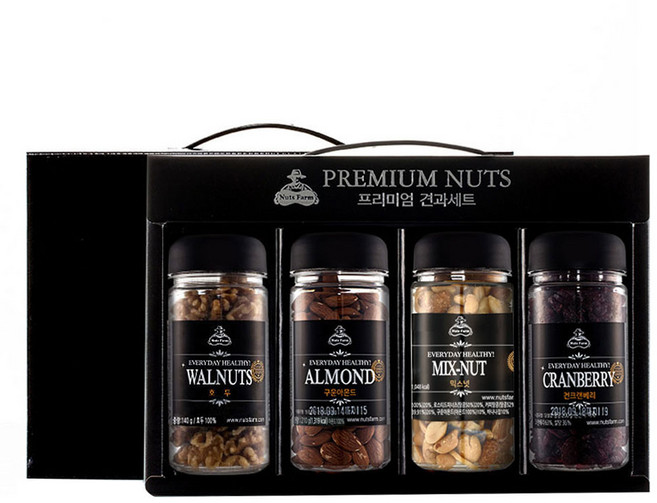 넛츠팜 프리미엄 5호 4종 견과세트 750g, 1세트