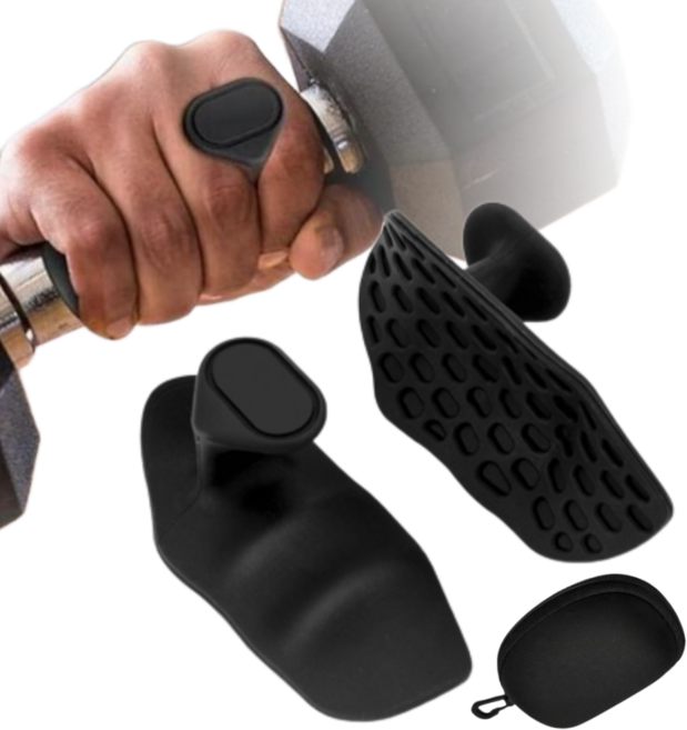 오드림 심플핏 그립형 헬스장갑, 블랙, 1세트