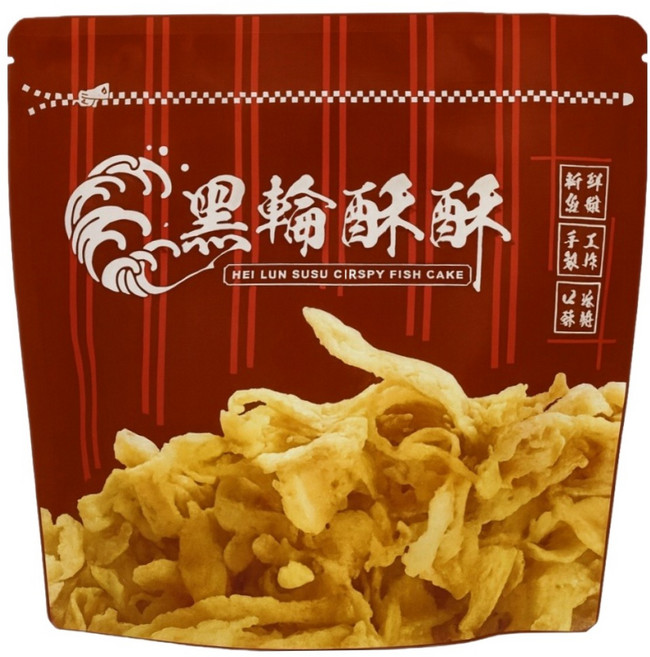 黑輪酥酥 酥炸黑輪片, 120g, 1個