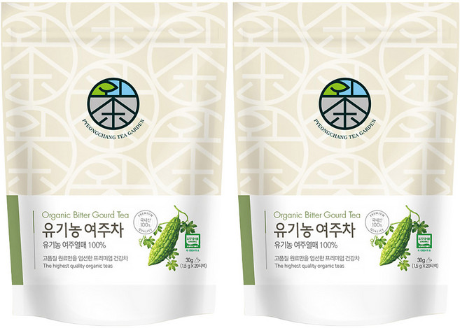 평창다원 유기농 여주차, 1.5g, 20개입, 2개