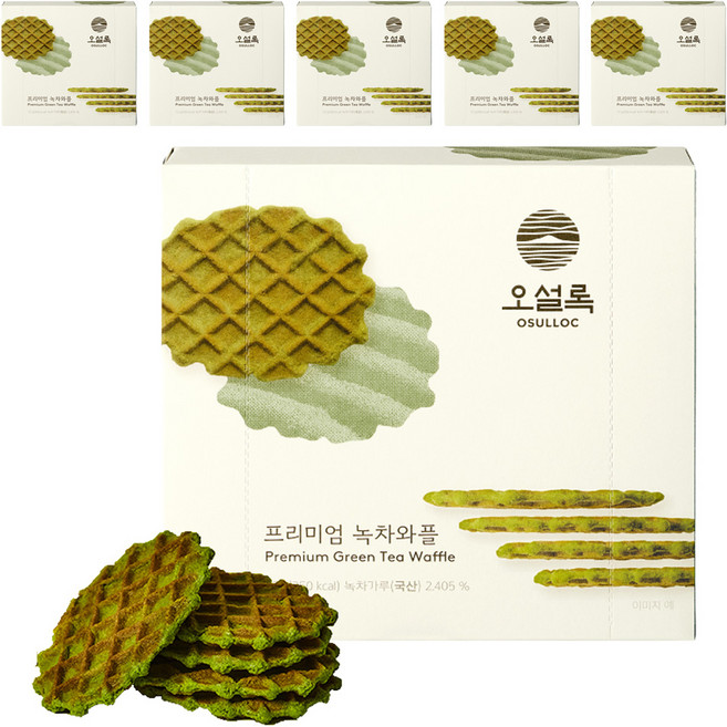 오설록 프리미엄 녹차와플, 72g, 6개