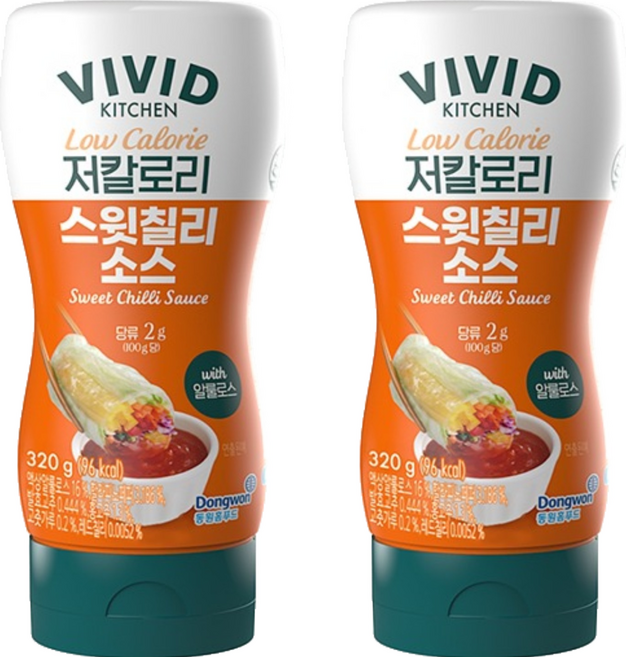비비드키친 저칼로리 스윗칠리소스, 320g, 2개