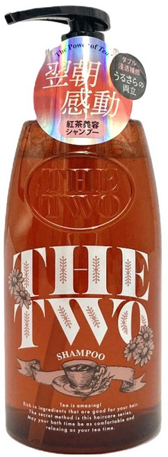 日本 熊野 THE TWO 保濕修護 洗髮精 伯爵紅茶, 400ml, 1瓶