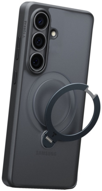 TORRAS 圖拉斯 Ostand Spin 智慧型手機 手機殼 Galaxy S26 plus MagSafe 四象限旋轉支架 防摔 霧面黑