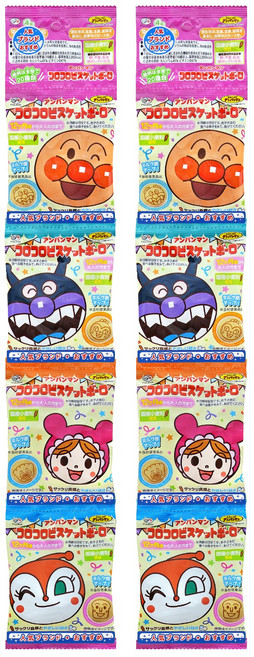 FUJIYA 不二家 麵包超人蛋酥餅乾四連餅, 蛋, 64g, 2組