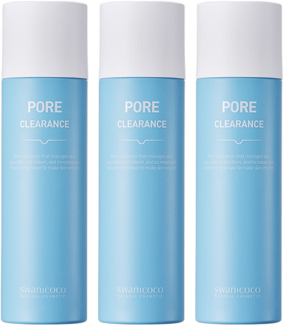 스와니코코 포어 클리어런스 피지제거액, 100ml, 3개