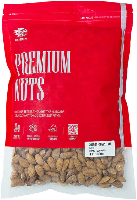 다다모마켓 생아몬드 넌패럴, 1kg, 1개