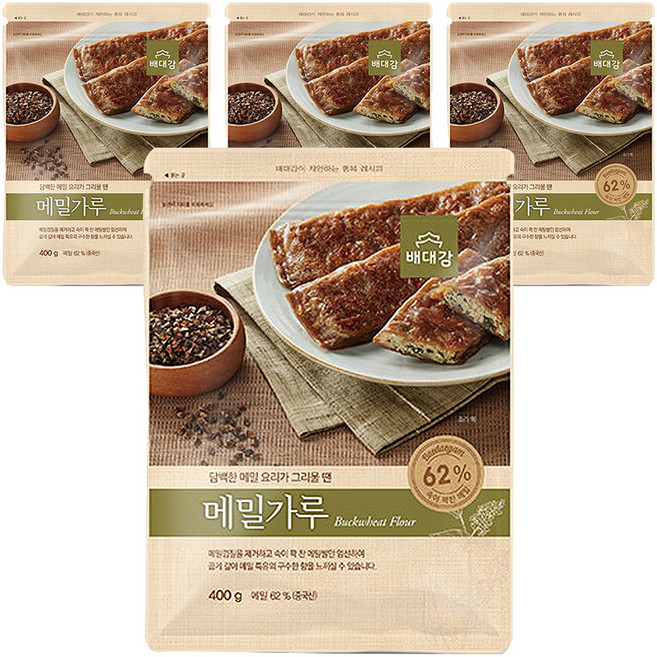 배대감 메밀가루, 400g, 4개