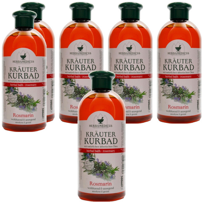 허바메디커스 허벌베스 로즈마리 입욕제 겸용 바디워시, 500ml, 6개