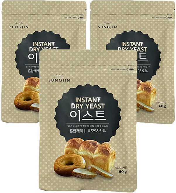 성진 이스트, 60g, 3개