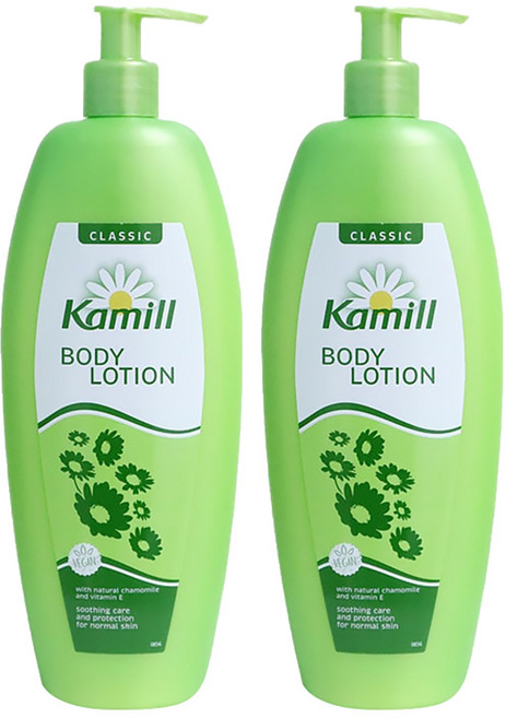Kamill 卡蜜兒 洋甘菊身體乳 含天然洋甘菊和維生素E 舒緩護理和保護 適用於中性皮膚, 500ml, 2件
