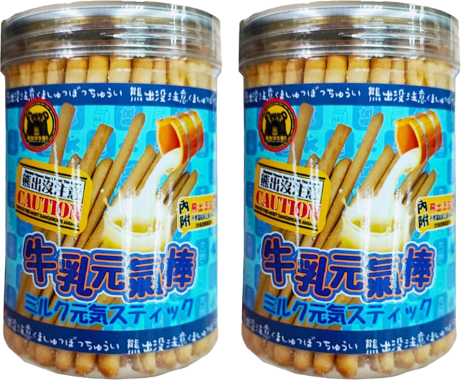 熊出沒注意! 牛奶元氣棒, 220g, 2罐