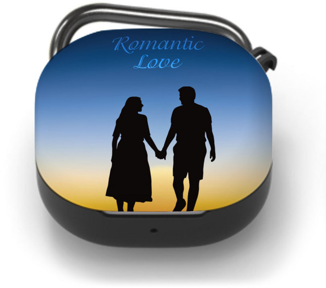 누아트 버즈라이브/버즈프로/버즈2 디자인 하드케이스, 컬러커플 로맨틱러브 커플