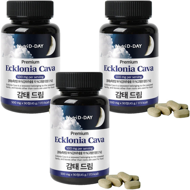 뉴트리디데이 프리미엄 감태 드림, 90정, 3개