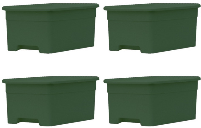 라이피스트 디어 팬트리 수납 정리함, 그린, 4개