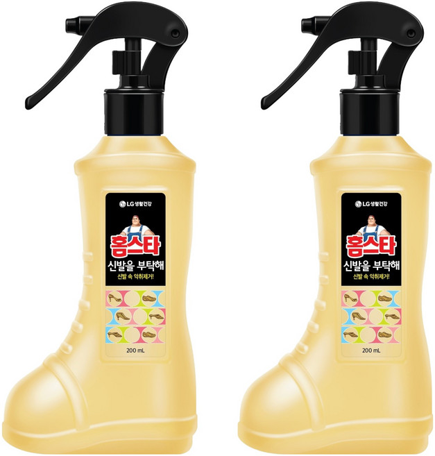 홈스타 신발을 부탁해 신발탈취제 본품, 200ml, 2개