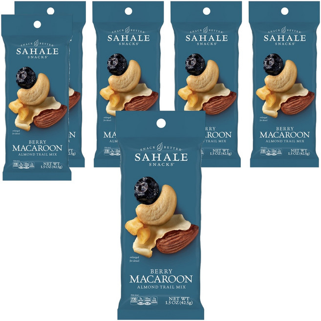 SAHALE SNACKS 藍莓馬卡龍杏仁, 42.5g, 6個