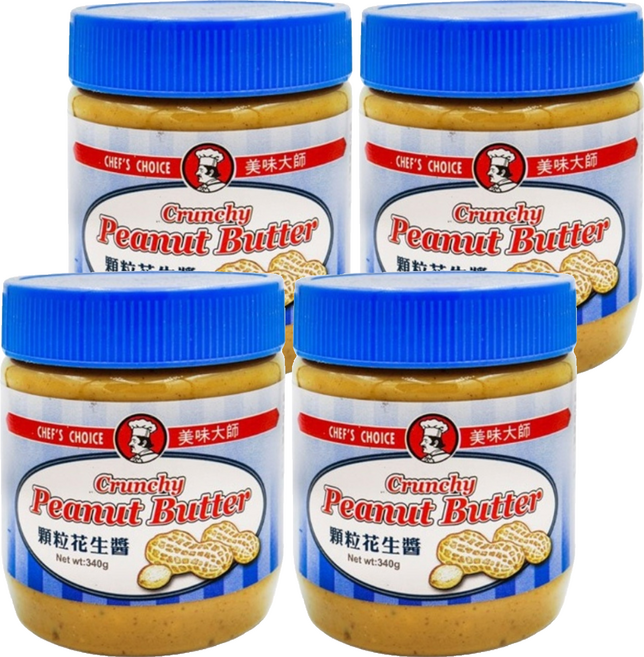 CHEF'S CHOICE 美味大師 顆粒花生醬 - 花生顆粒口感濃郁、香滑綿密