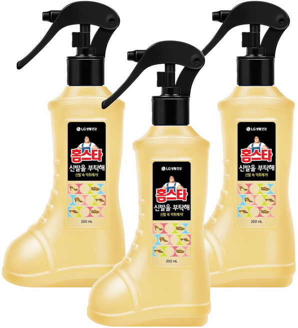 홈스타 신발을 부탁해 신발탈취제 본품, 200ml, 3개