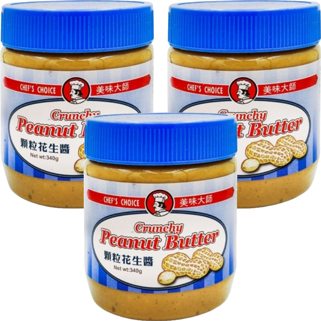 CHEF'S CHOICE 美味大師 顆粒花生醬 - 花生顆粒口感濃郁、香滑綿密