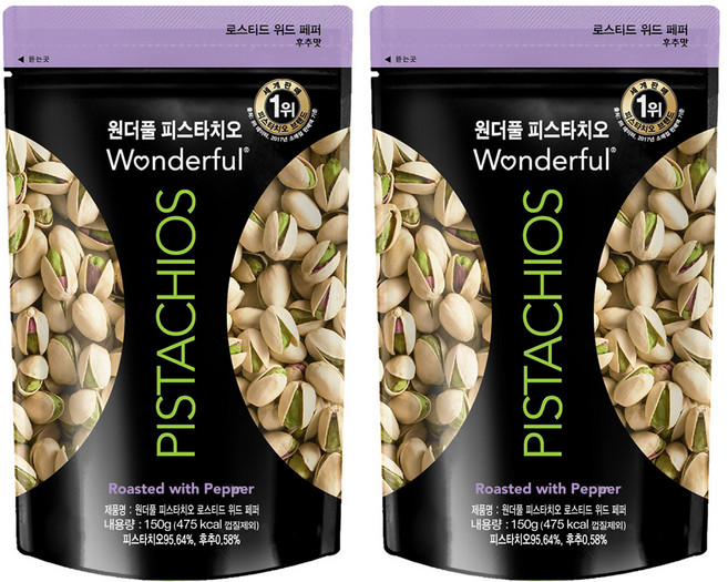 원더풀피스타치오 후추, 150g, 2개