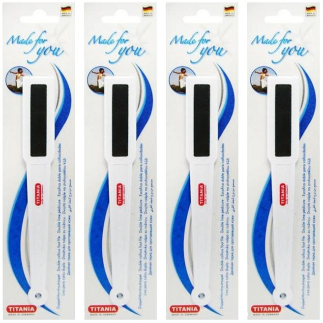 티타니아 미세각질제거용 풋파일, 4개