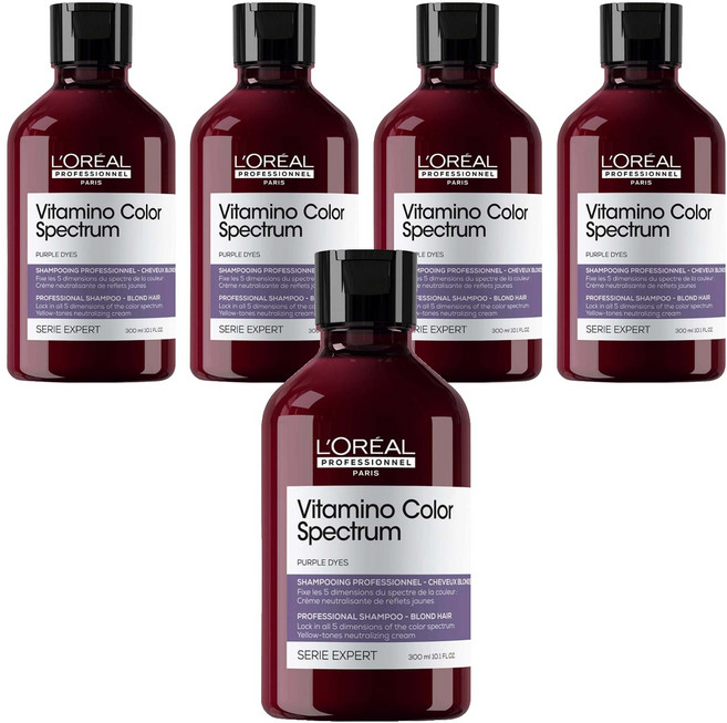 L'OREAL PROFESSIONNEL 巴黎萊雅PRO 絲漾博耀燦矯色洗髮精, 300ml, 5瓶