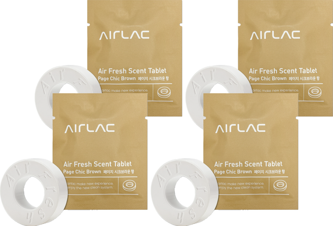 에어락 향기타블렛 페이지 시크 브라운, 7g, 4개, 페이지 시크브라운 향