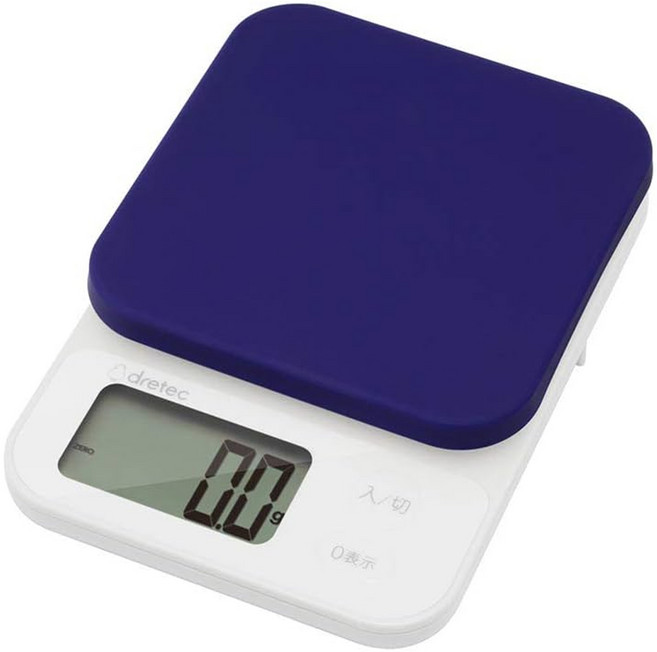 dretec 布蘭格 速量型電子料理秤 海軍藍 0.1g~2kg, KS-716NV, 1個