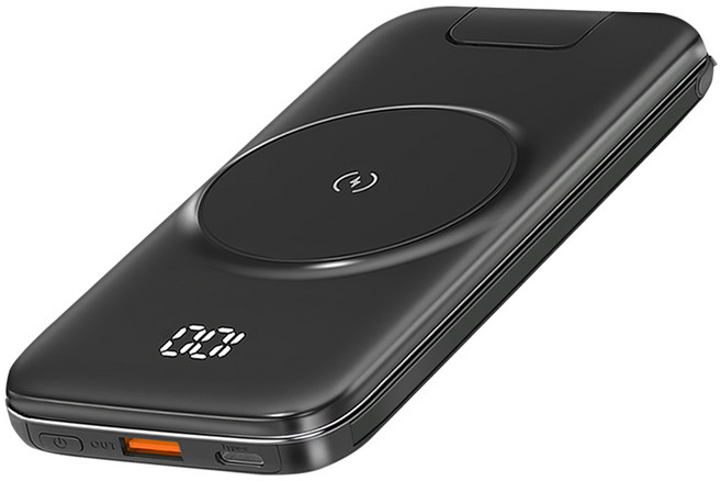 台灣 ONAIR 第2代無線充電行動電源快充磁吸款 10000mAh, P2, 黑色