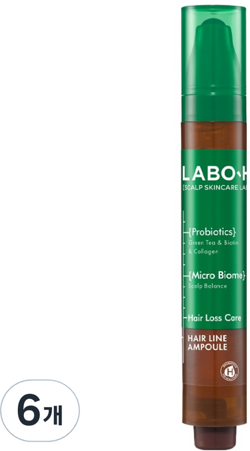 라보에이치 두피강화클리닉 탈모 헤어라인 앰플, 15ml, 6개
