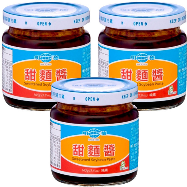 明德 甜麵醬, 165g, 3罐