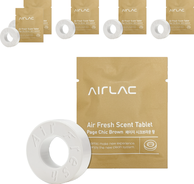 에어락 향기타블렛 페이지 시크 브라운, 7g, 6개, 페이지 시크브라운 향