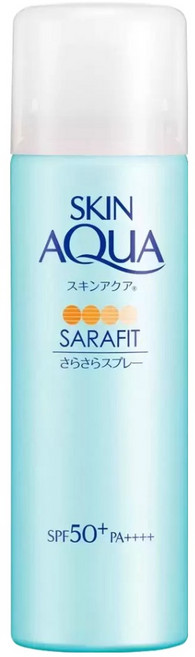 SKIN AQUA 水潤肌 瞬間清爽防曬噴霧 SPF50+ PA++++ 清爽速乾 全身UV防護, 50g, 1瓶
