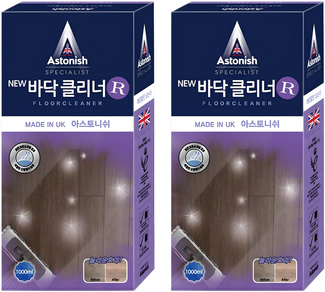 아스토니쉬 바닥 클리너 라벤더, 1L, 2개