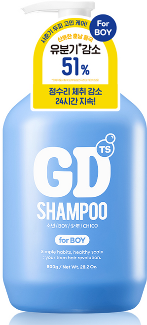TS 지디 샴푸 포보이, 800g, 1개