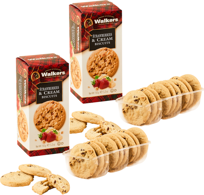 워커스 스트로베리 크림 비스킷, 2개, 150g