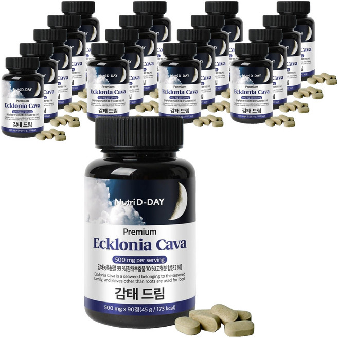 뉴트리디데이 감태 드림 타블렛 영양제, 90정, 18개