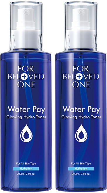 FOR BELOVED ONE 寵愛之名 台灣公司貨 Water Pay 水能亮保濕精華水, 200ml, 2瓶