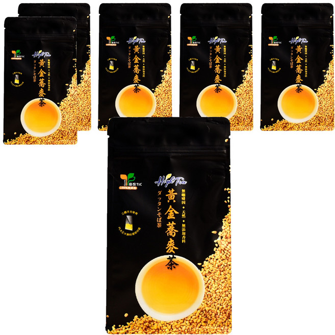 High Tea 伂橙 黃金蕎麥茶 台灣在地 無咖啡因 全年齡適用, 6g, 15包, 6袋