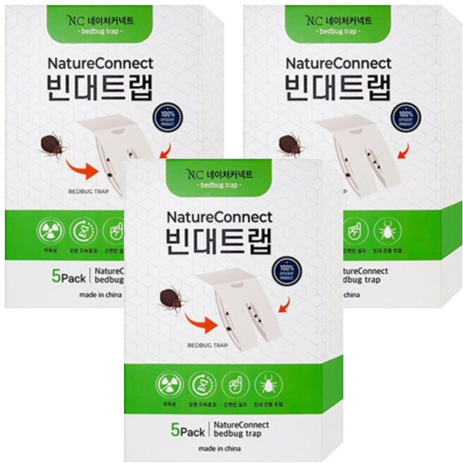 네이처커넥트 빈대 트랩, 5개입, 3개