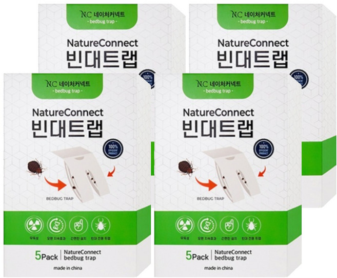 네이처커넥트 빈대 트랩, 5개입, 4개