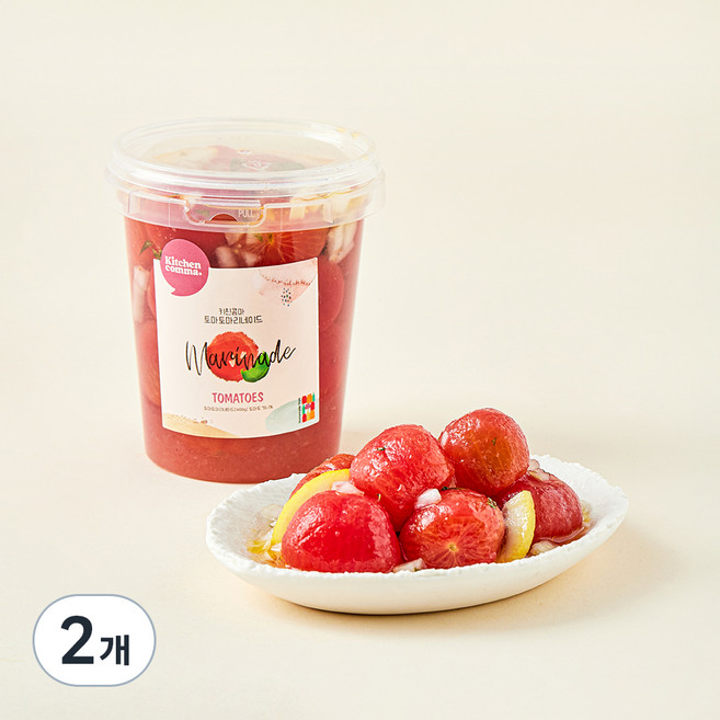 키친콤마 토마토마리네이드, 400g, 2개